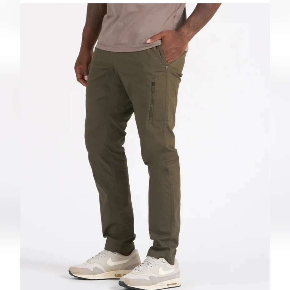 Sold! Vuori Mens Dark Oregano Duraterra Ripstop Climber Hiking Pants Large - Picture 1 of 10